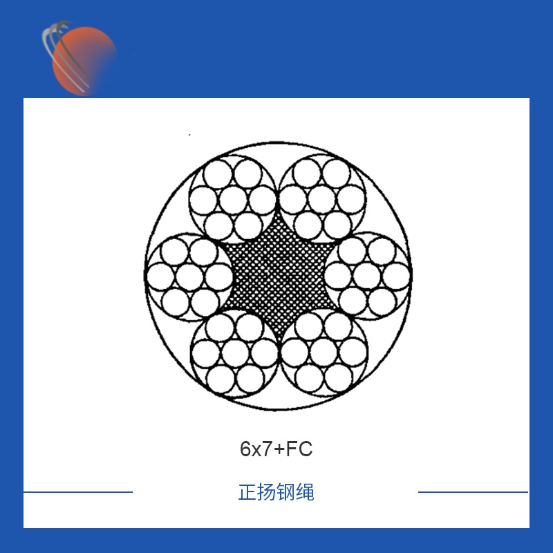 南通6x7+FC鍍鋅鋼絲繩